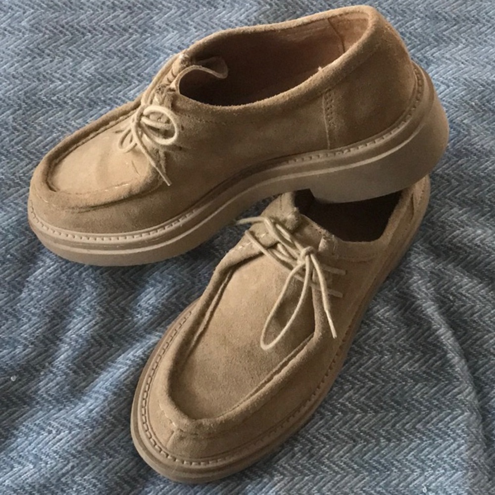 ZARA suede loafers